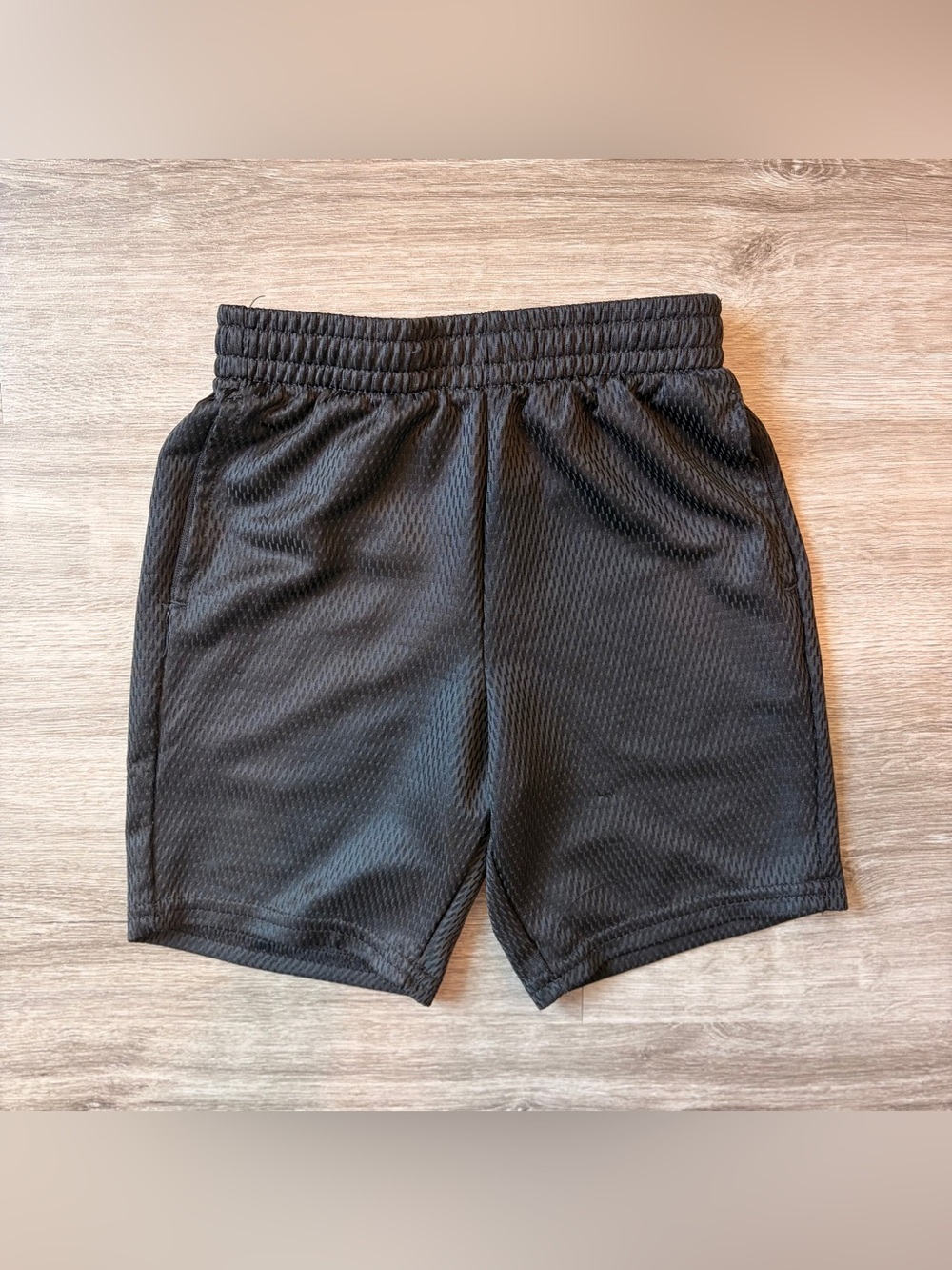 Athletic Works boys black mesh shorts